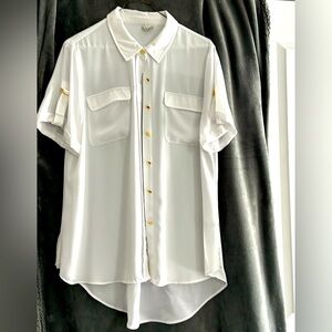 Woman’s White Large Cato Blouse, Wore Once!